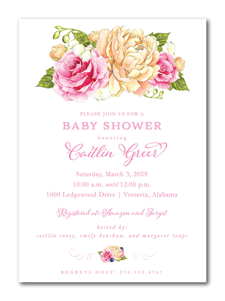 The Caitlin Baby Shower Invitation