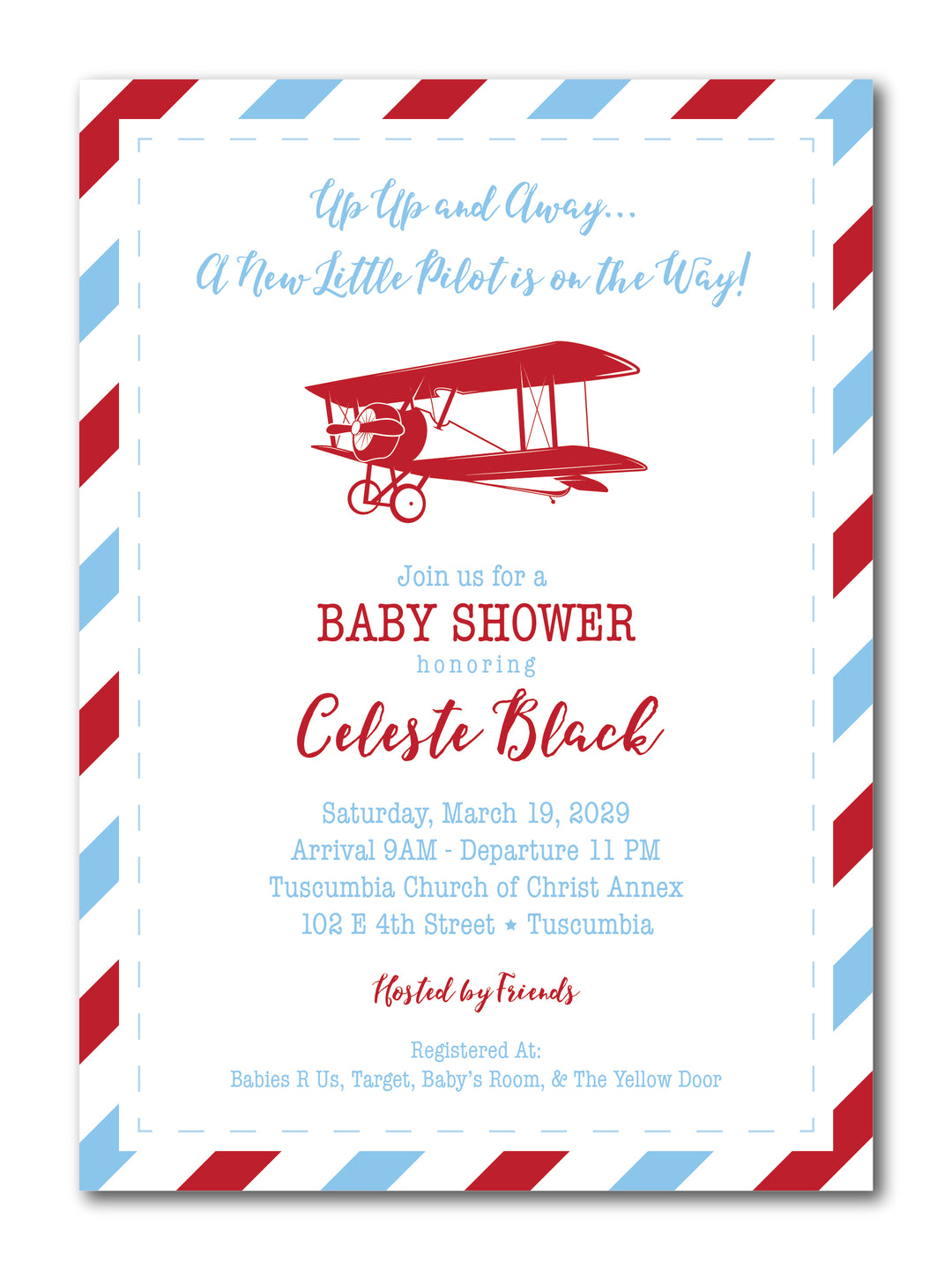 The Celeste Baby Shower Invitation