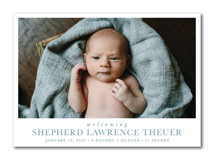 The Shepherd Birth Announcement