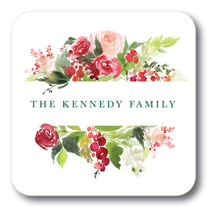 The Kennedy Family Christmas Coaster