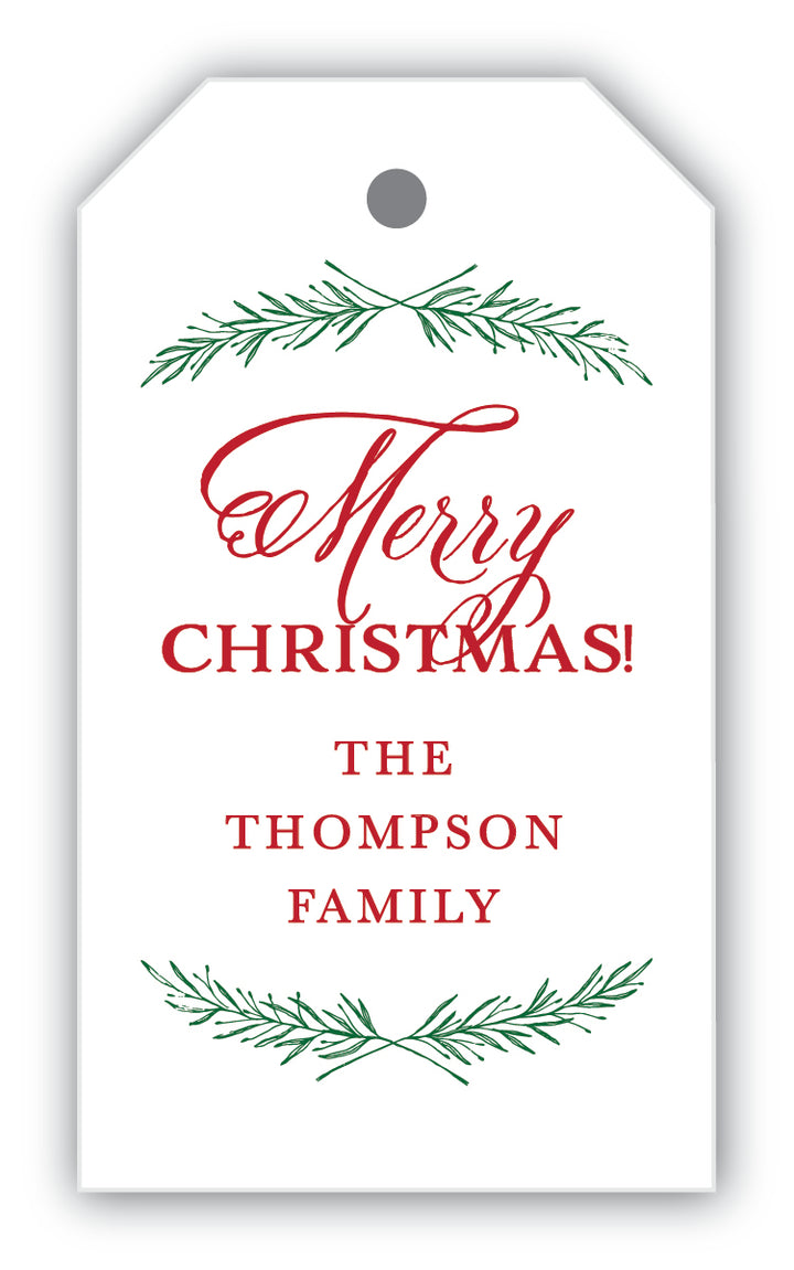 The Tompson Family Christmas Gift Tag
