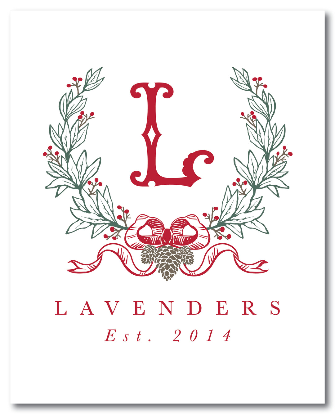 The Lavender Christmas Sign