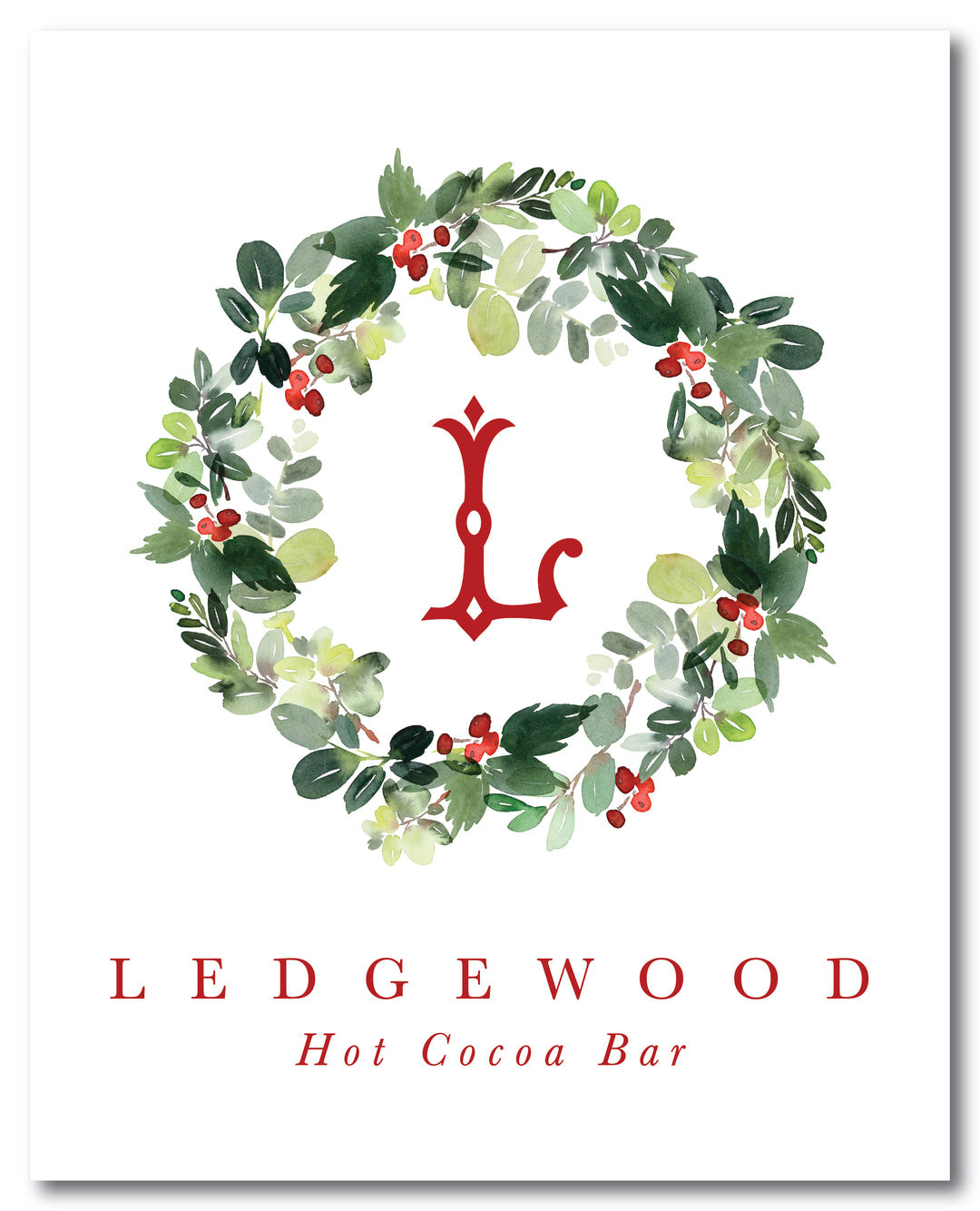 The Ledgewood Christmas Sign