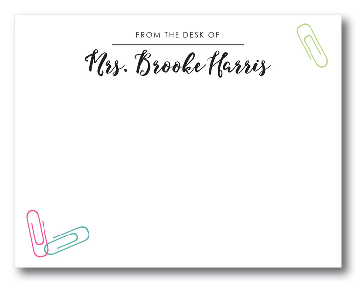 The Mrs. Brooke Flat Note Card