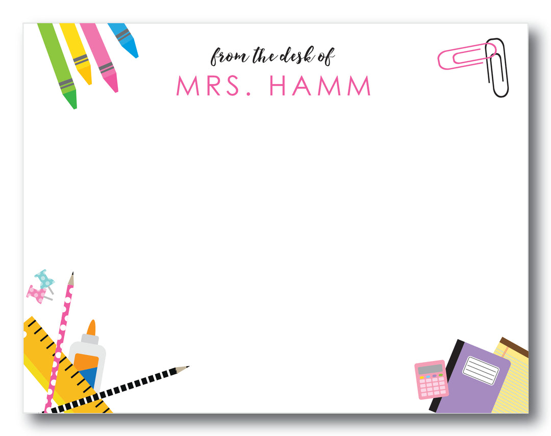 The Mrs. Hamm Flat Note Card