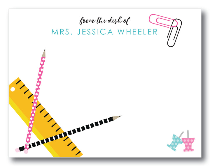 The Mrs. Jessica Flat Note Card