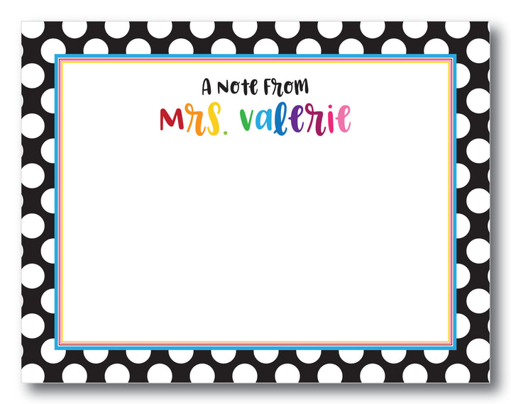 The Mrs. Valerie Flat Note Card