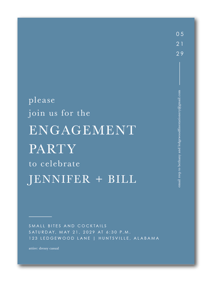 The Jennifer Engagement Party Invitation