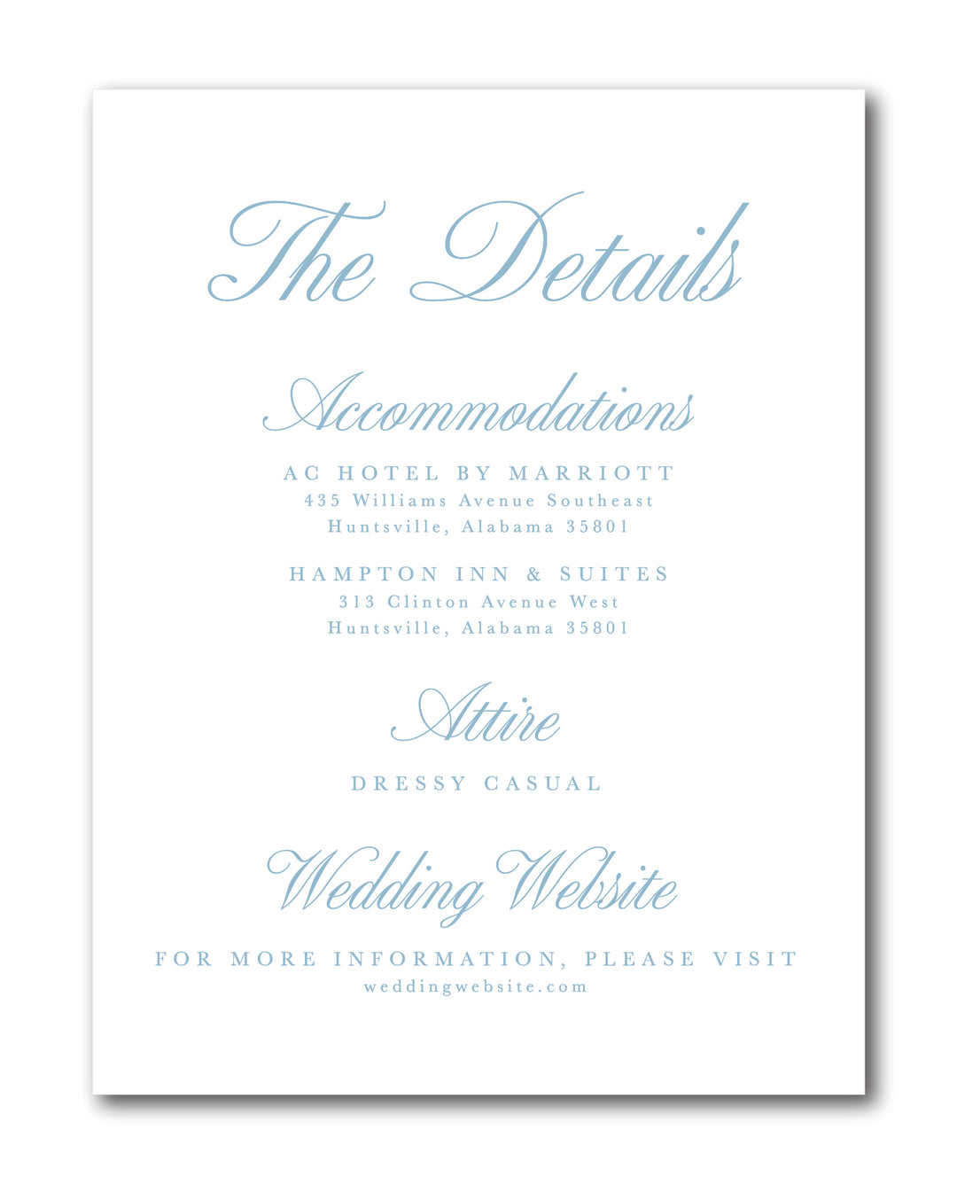 The Leigh Ann Wedding Invitation
