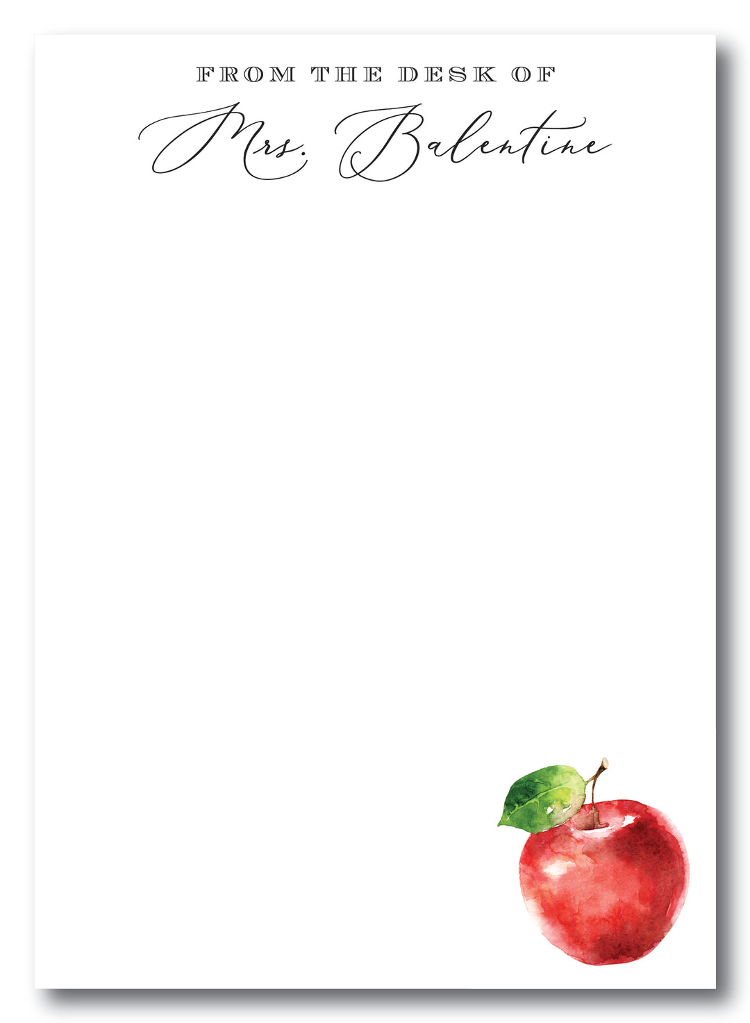 The Mrs. Balentine Notepad