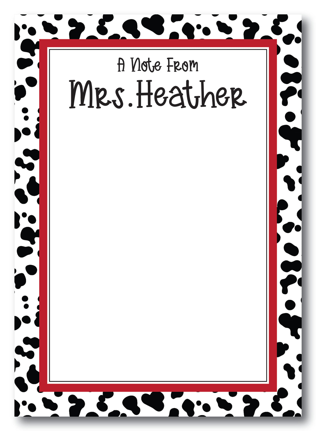 The Mrs. Heather Notepad
