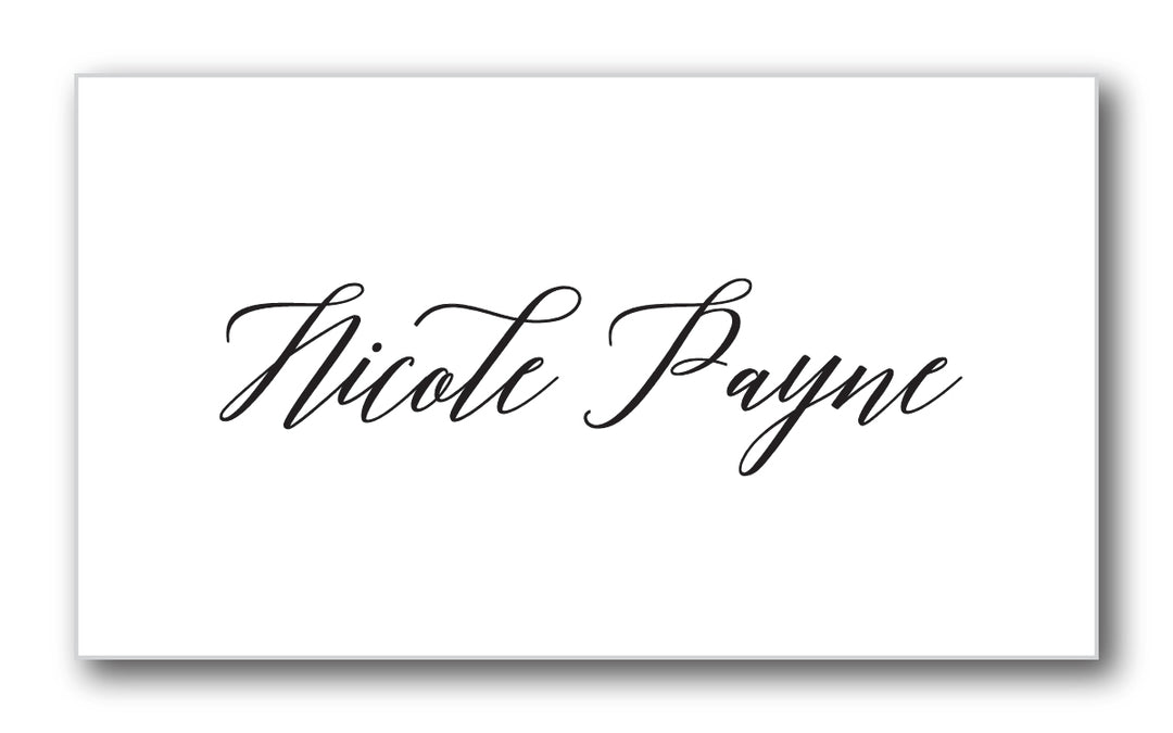 The Nicole Place Card