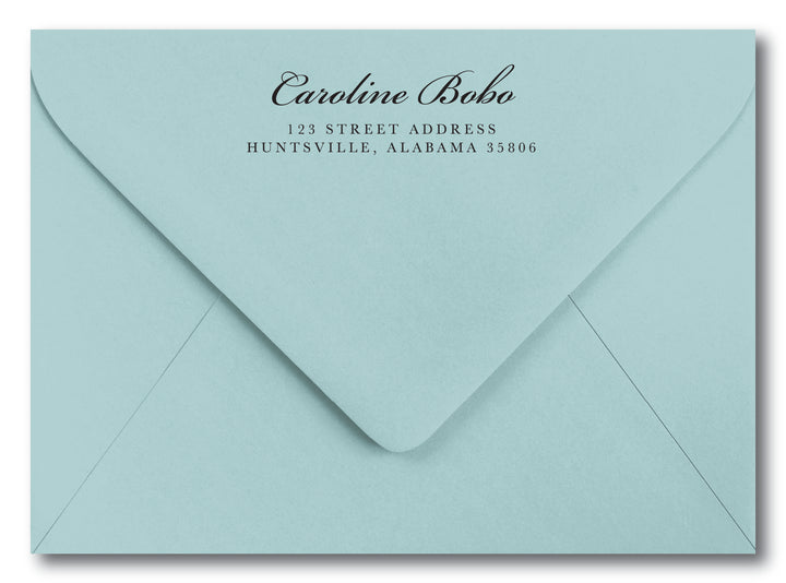 The Caroline Return Address Stamp