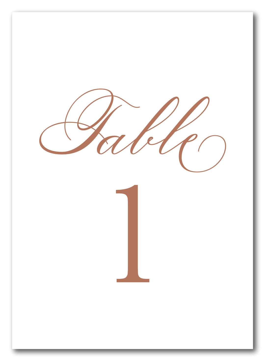 The Leah Table Number