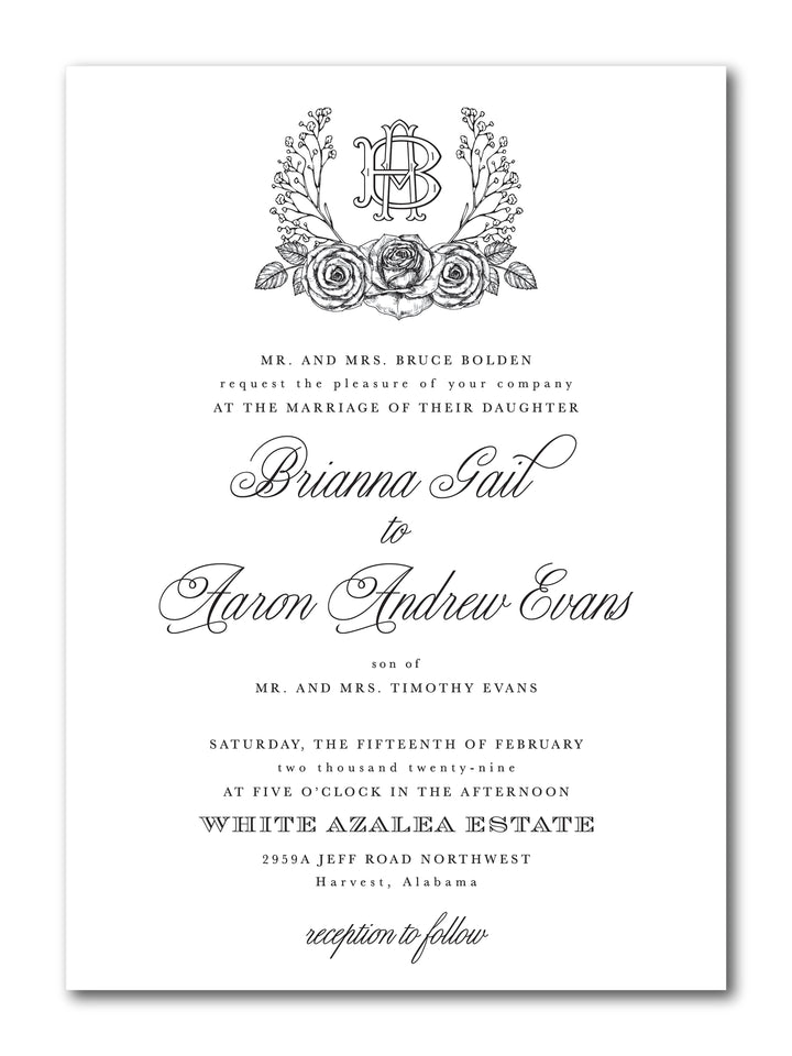 The Brianna Wedding Invitation