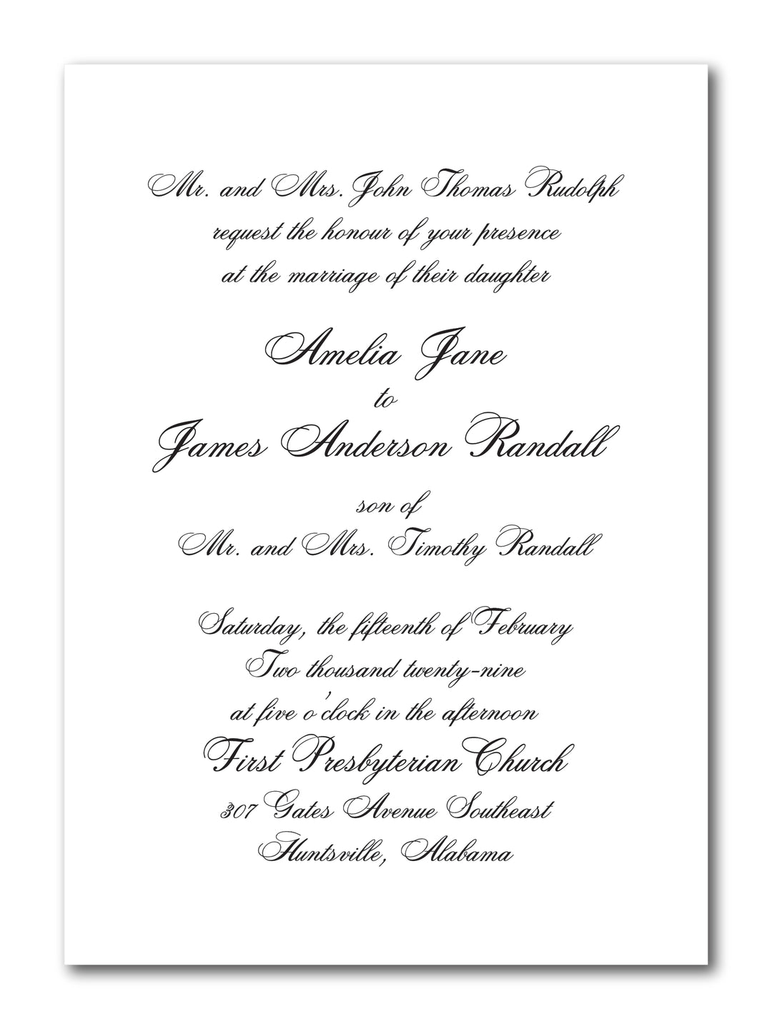 The Classic Wedding Invitation
