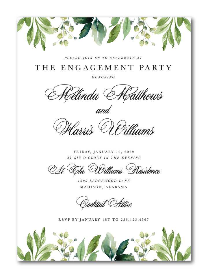 The Melinda Engagement Party Invitation