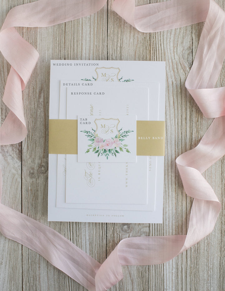The Single Script Initial Wedding Tab Card