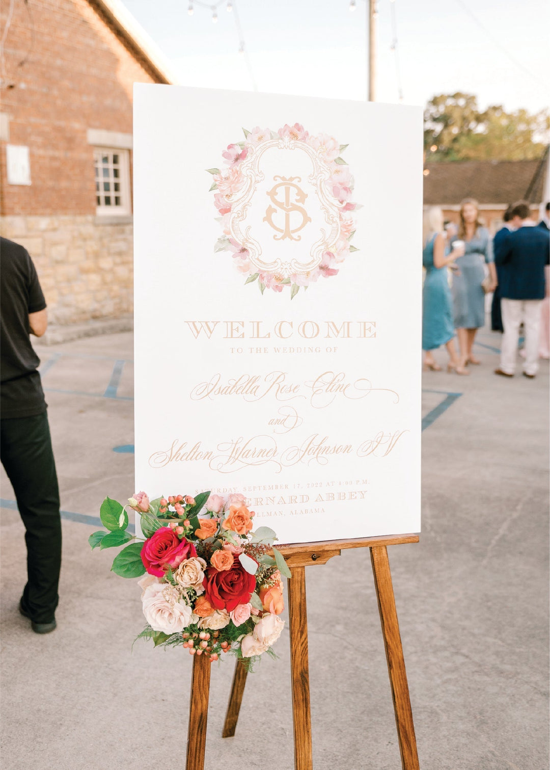 The Chandler Rehearsal Dinner Welcome Sign