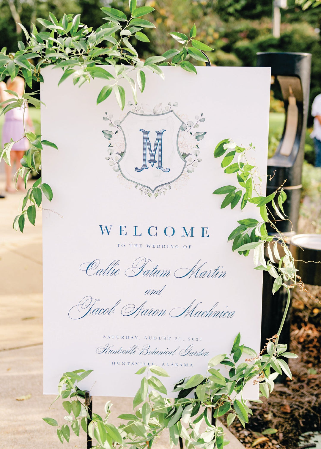 The Anthony Rehearsal Dinner Welcome Sign
