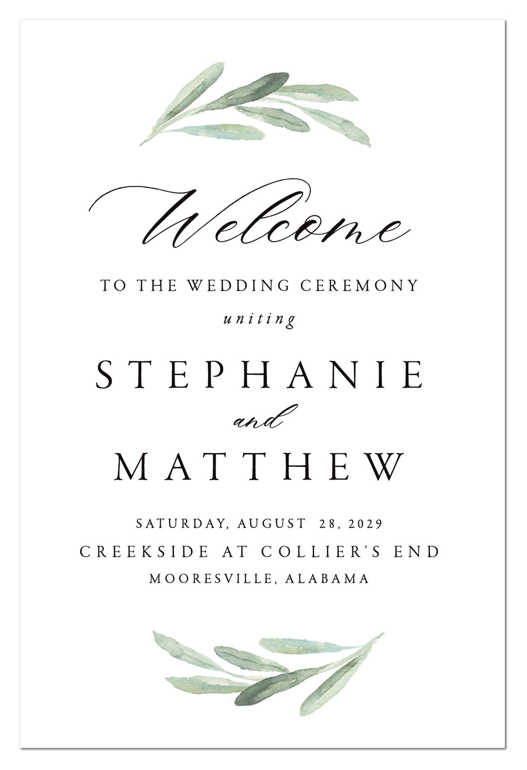 The Stephanie Welcome Sign