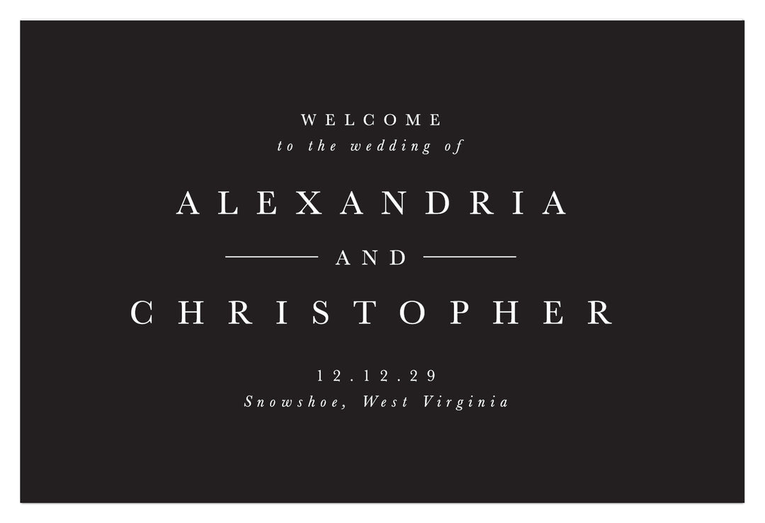 The Alexandra II Welcome Sign